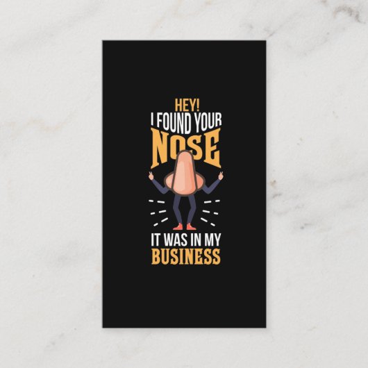 Sie fanden Ihre Meinung, es war in meinen Geschäft Visitenkarte (Vorderseite)