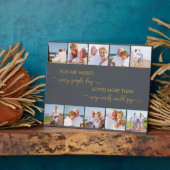 Sie fehlen Gedicht Gray Remembrance Multi-Foto Fotoplatte (Seite)