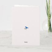 Sie fehlen mir, modern, elegant, Rose, Karte (Rückseite)