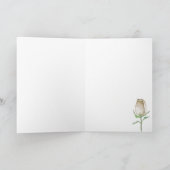 Sie fehlen mir, modern, elegant, Rose, Karte (Innenseite)