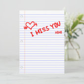 Sie fehlen: Notizbuch Einladung (Stehend Vorderseite)