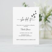 Sie feierte es mit einer einfachen Danksagung Einladung (Stehend Vorderseite)