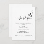 Sie feierte es mit einer einfachen Danksagung Einladung (Vorne/Hinten)