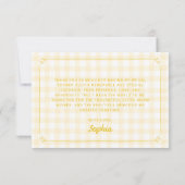 Sie feierte ihren Brautjungferabschied Dankeskarte (Rückseite)