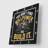 Sie finden nicht Willenskraft-Build Quadratische Wanduhr (Winkel)