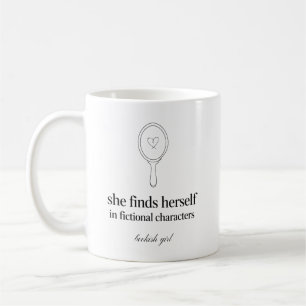 Sie findet sich in fiktiven Charakteren Buchliebha Kaffeetasse