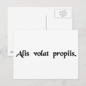 Sie fliegt mit ihren eigenen Flügeln Postkarte (Vorne/Hinten)