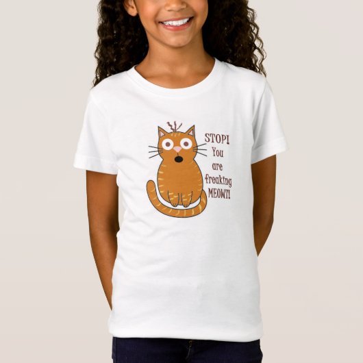 Sie flippen Meowt aus!  Tierwortspiel-T-Shirt T-Shirt (Vorderseite)