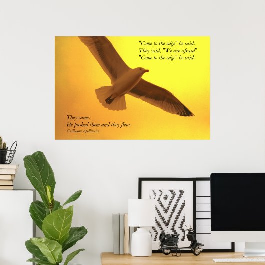 Sie flogen poster (Heimbüro)