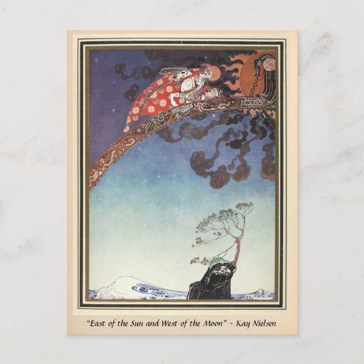 Sie flogen vom Schloss Kay Nielsen weg Postkarte (Vorderseite)