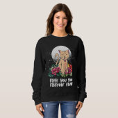 Sie Fluffun Fluff Katze Tier Meme Kätzchen Tier P Sweatshirt (Vorne ganz)