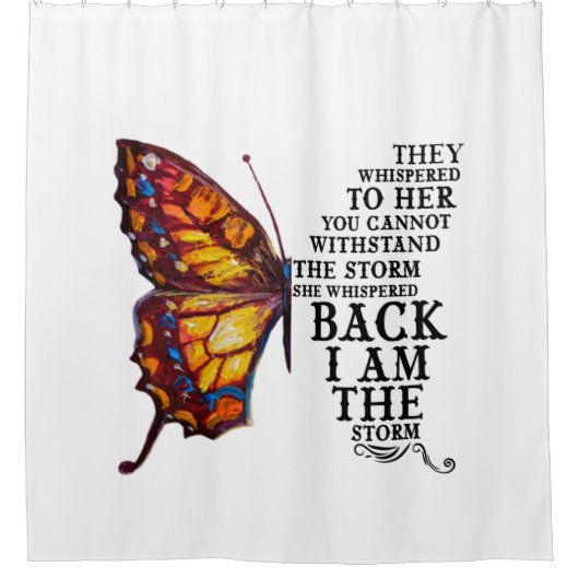 Sie flüstern ihr, Sie können nicht widerstehen Duschvorhang (Vorderseite)