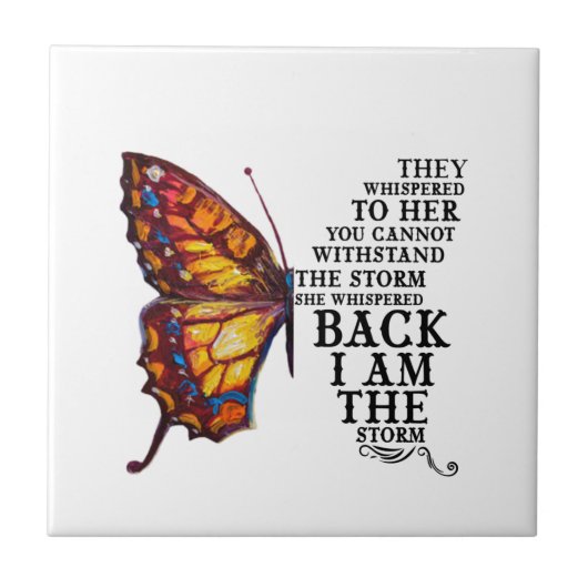 Sie flüstern ihr, Sie können nicht widerstehen Fliese (Vorderseite)