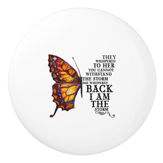 Sie flüstern ihr zu, dass ihr nicht widerstehen kö keramikknauf (Vorderseite)