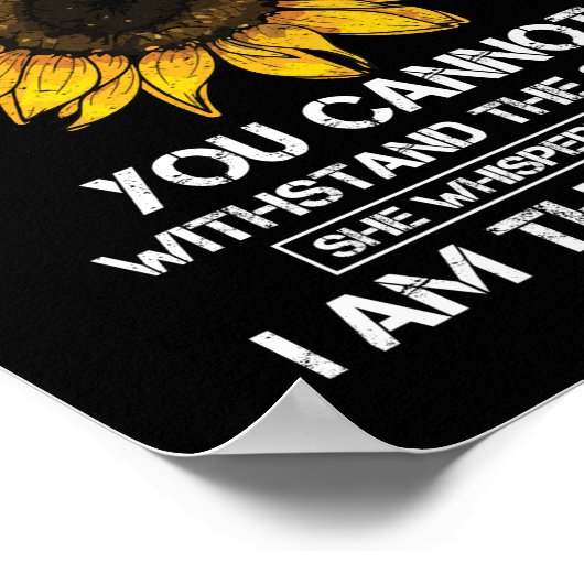 Sie flüstern ihr zu, dass ihr nicht widerstehen kö poster (Ecke)