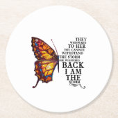 Sie flüstern ihr zu, dass ihr nicht widerstehen kö runder pappuntersetzer (Vorderseite)