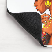 Sie flüsterte zurück Ich bin der Sturm Black Histo Mousepad (Ecke)