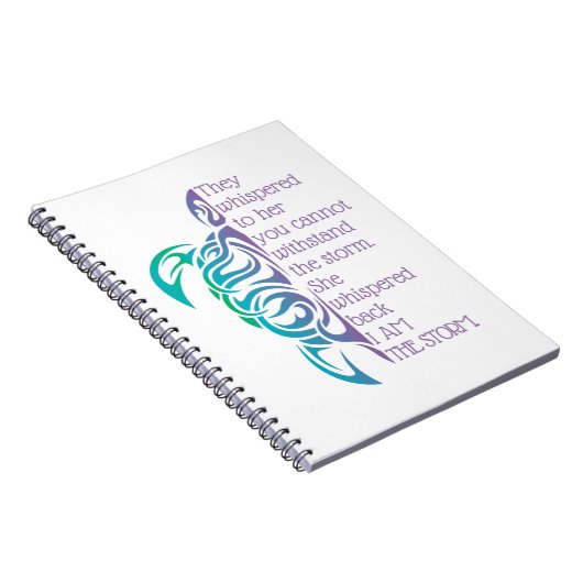 Sie flüsterte zurück, ich bin der Sturm Notizblock (Rechte Seite)