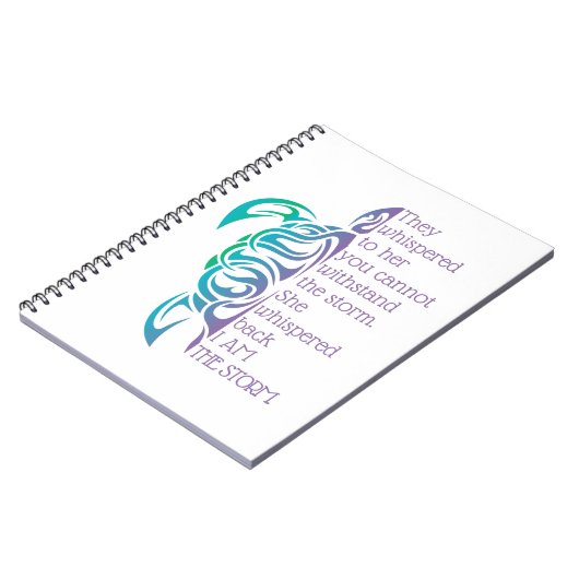 Sie flüsterte zurück, ich bin der Sturm Notizblock (Linke Seite)