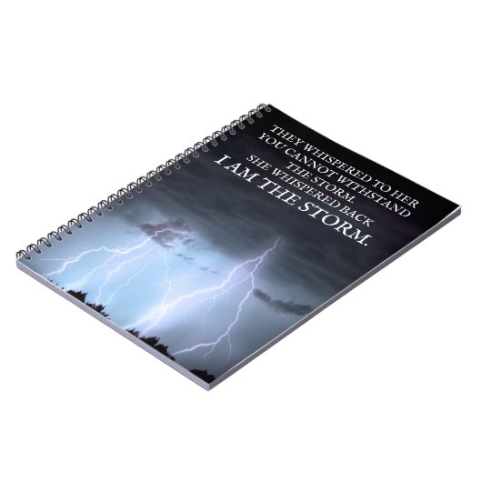 Sie flüsterte zurück, ich bin der Sturm Notizblock (Linke Seite)