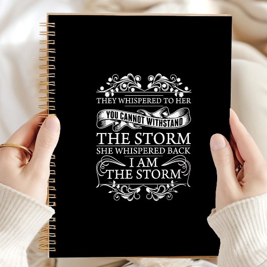Sie flüsterte zurück, ich bin der Sturm Planer