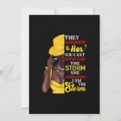 Sie flüsterte zurück, ich bin die schwarze Sturmge Einladung (Vorderseite)