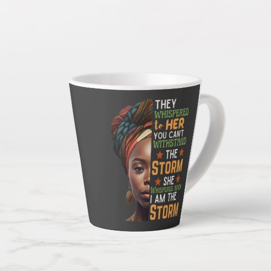 Sie flüsterte zurück, ich bin die starke Frau des Milchtasse (Rechte Ecke)