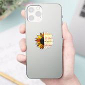 Sie flüsterte zurück, ich bin die stürmische Sonne Aufkleber (Telefon)