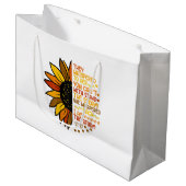 Sie flüsterte zurück, ich bin die stürmische Sonne Große Geschenktüte (Vorderseite Schrägansicht)