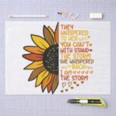 Sie flüsterte zurück, ich bin die stürmische Sonne Seidenpapier (Handwerk)