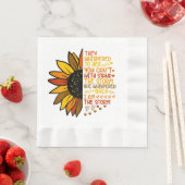 Sie flüsterte zurück, ich bin die stürmische Sonne Serviette (Beispiel)
