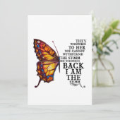 Sie flüsterten ihr, dass man dem Sturm nicht stand Dankeskarte (Stehend Vorderseite)