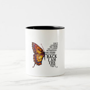 Sie flüsterten ihr, du kannst nicht standhalten zweifarbige tasse