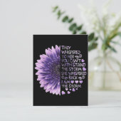 Sie flüsterten ihr zu, dass ihr den Sto nicht steh Begleitkarte (Stehend Vorderseite)