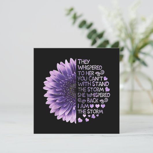 Sie flüsterten ihr zu, dass ihr den Sto nicht steh Einladung (Stehend Vorderseite)