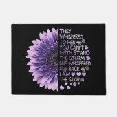 Sie flüsterten ihr zu, dass ihr den Sto nicht steh Fußmatte (Vorderseite)