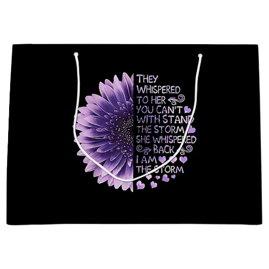 Sie flüsterten ihr zu, dass ihr den Sto nicht steh Große Geschenktüte (Vorderseite)