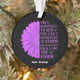 Sie flüsterten ihr zu, dass ihr den Sturm nicht au Ornament