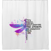 Sie flüsterten ihr zu, dass ihr Sturm nicht aushal Duschvorhang (Vorderseite)