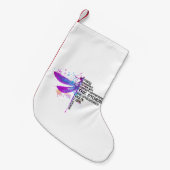 Sie flüsterten ihr zu, dass ihr Sturm nicht aushal Kleiner Weihnachtsstrumpf (Vorderansicht (hängend))