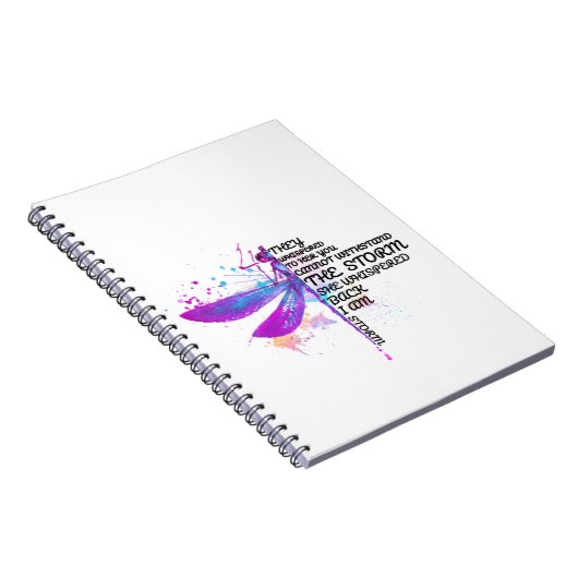 Sie flüsterten ihr zu, dass ihr Sturm nicht aushal Notizblock (Rechte Seite)