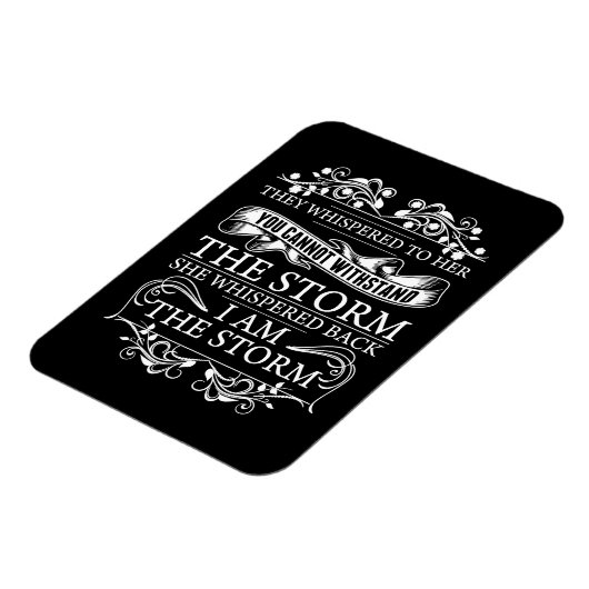 Sie flüsterten ihr zu, sie flüsterte, ich sei der  magnet (Linke Seite)