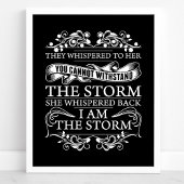 Sie flüsterten ihr zu, sie flüsterte, ich sei der  poster