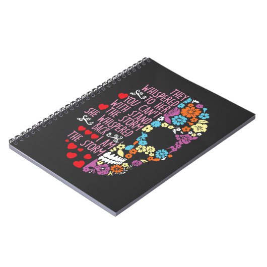 Sie flüsterten zu ihrer Blume Schädelsturm Notizblock (Linke Seite)