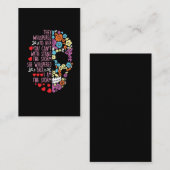 Sie flüsterten zu ihrer Blume Schädelsturm Visitenkarte (Vorne/Hinten)