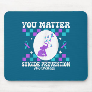 Sie Frauen für Suizidpräventionsbewusstsein Mousepad