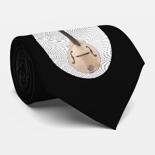 SIE FÜGEN FOTO ODER TEXT-KRAWATTE-MANDOLIN HINZU KRAWATTE (Gerollt)