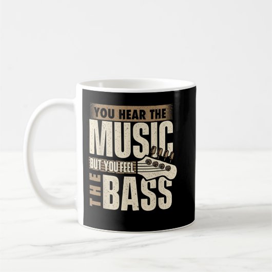 Sie fühlen sich wie Bass, Bassisten Bass Gitarre P Kaffeetasse (Links)