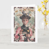 SIE FÜHLTE SICH, ALS HÄTTE SIE DEN Spaß Gree Karte (Gelbe Blume)