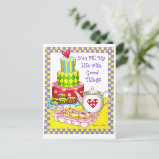 Sie füllen meine inspirierende Postkarte aus (Stehend Vorderseite)